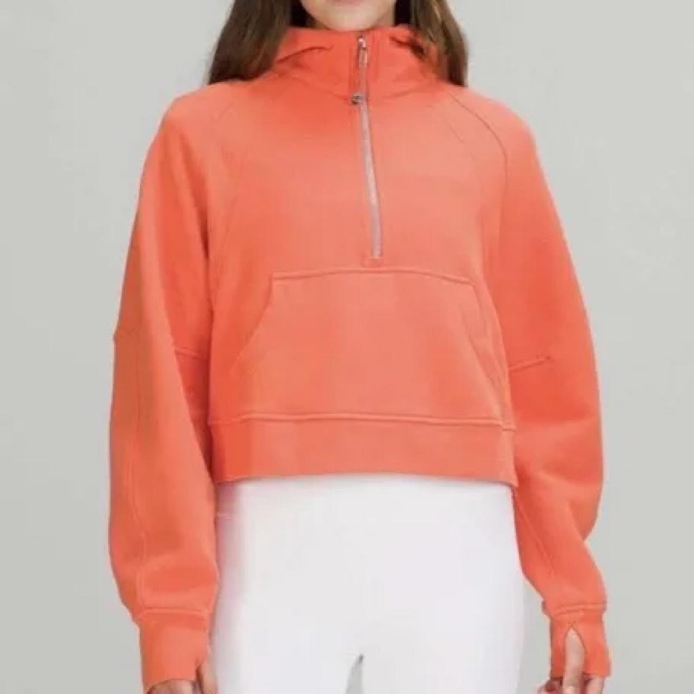 Lululemon Coral Half-Zip Scuba